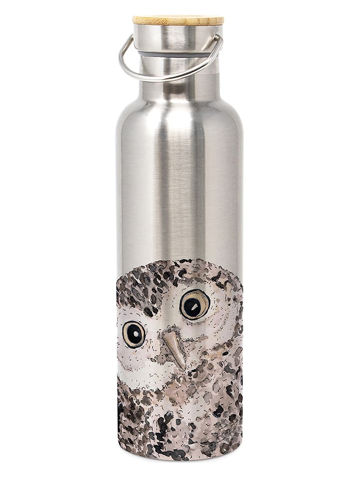 ppd Butelka "Owl" w kolorze szarym - 750 ml rozmiar: onesize