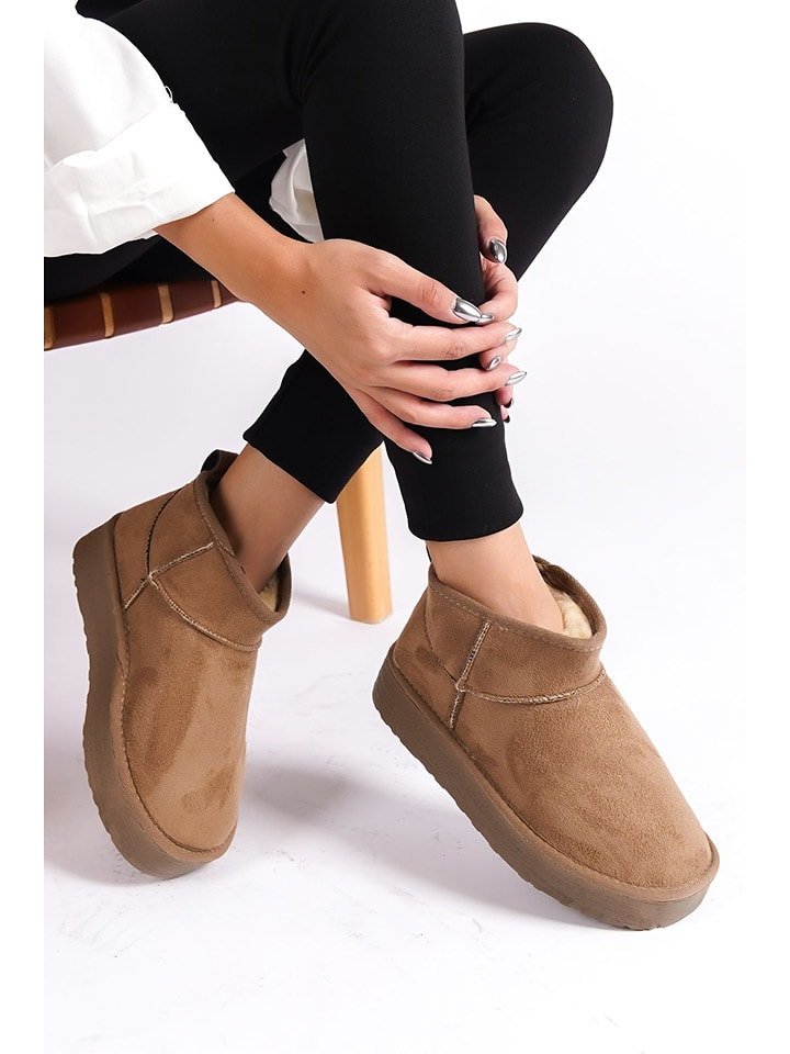 trendyol Botki w kolorze jasnobrązowym rozmiar: 38