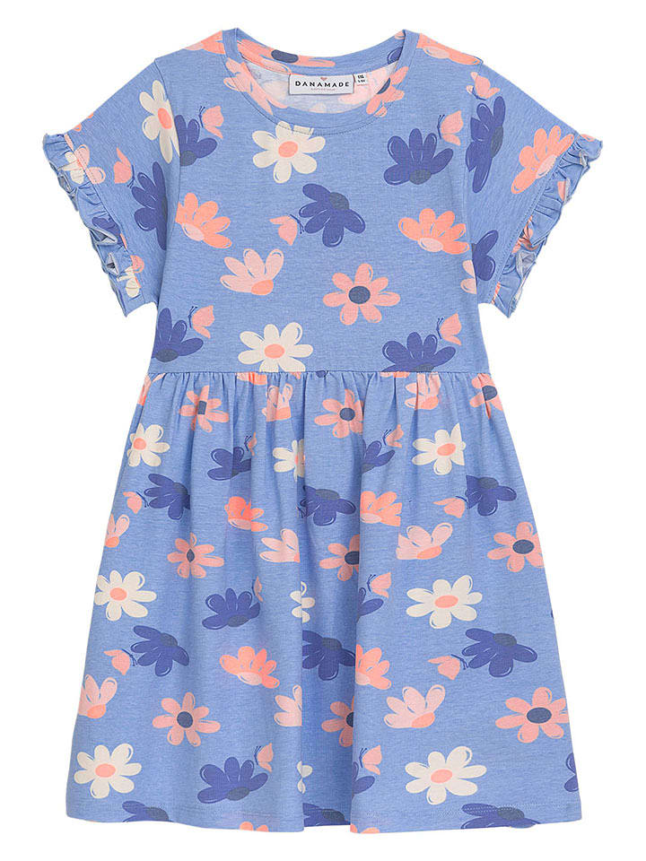Danamade Sukienka "Delly" w kolorze niebieskim rozmiar: 140