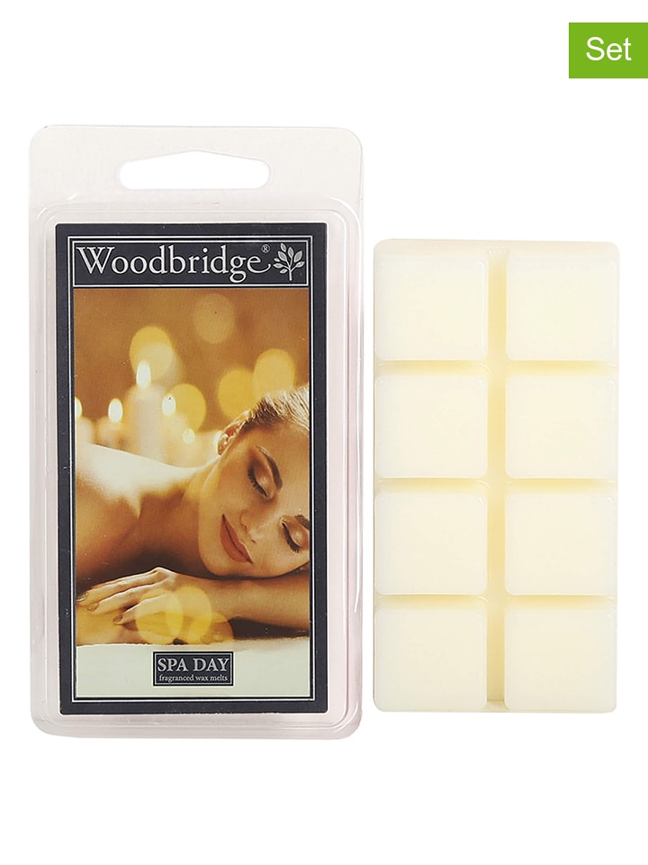 Woodbridge Wosk zapachowy (2 szt.) "Spa Day" w kolorze kremowym - 2 x 68 g rozmiar: onesize