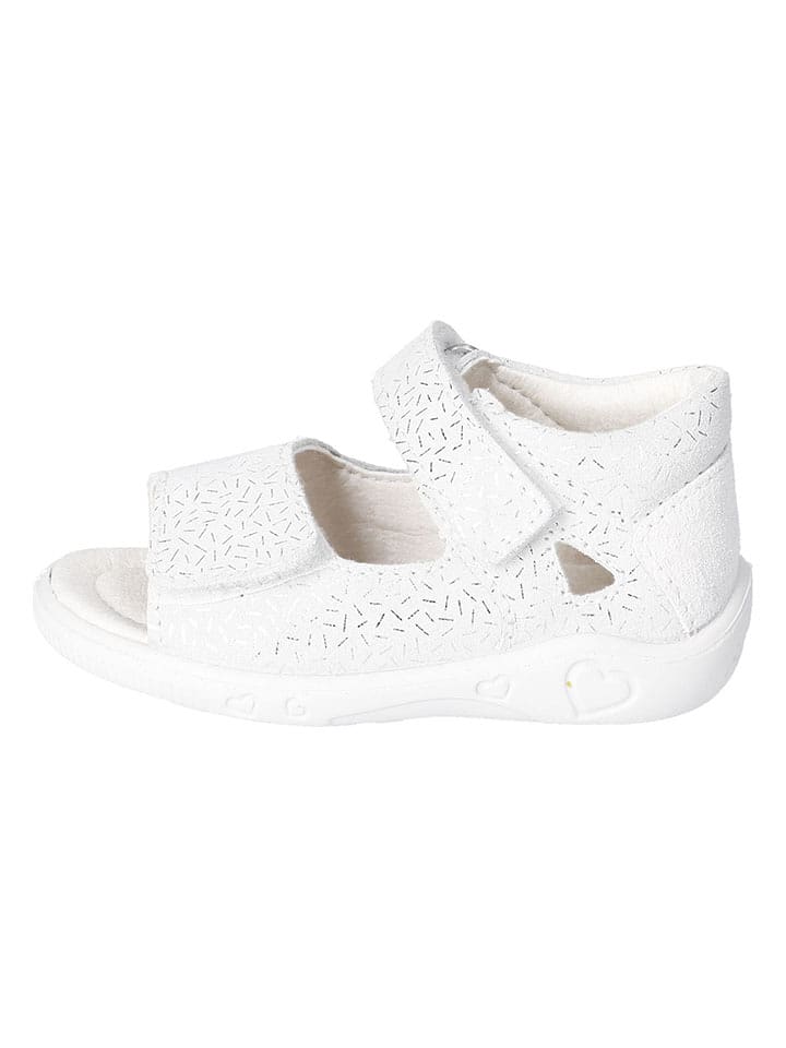 PEPINO Skórzane sandały "Taya" w kolorze białym rozmiar: 25