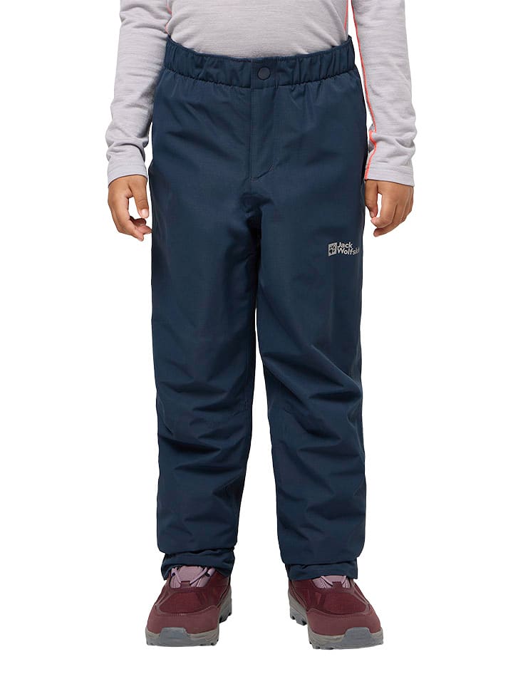 Jack Wolfskin Spodnie narciarskie "Snow Days" w kolorze granatowym rozmiar: 176