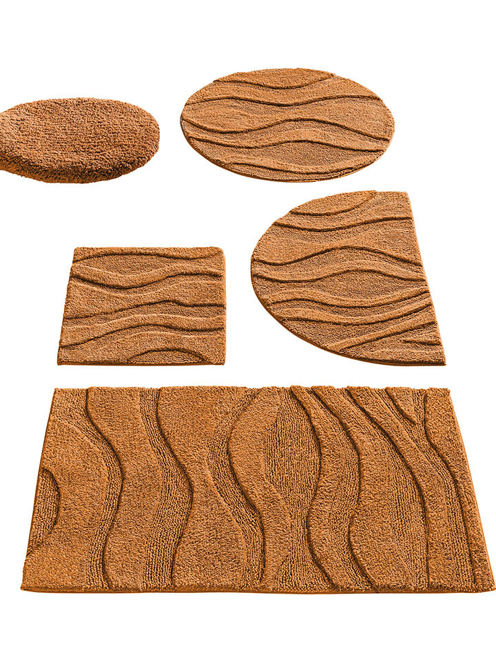 heine home Dywanik łazienkowy w kolorze jasnobrązowym rozmiar: 70x110 cm