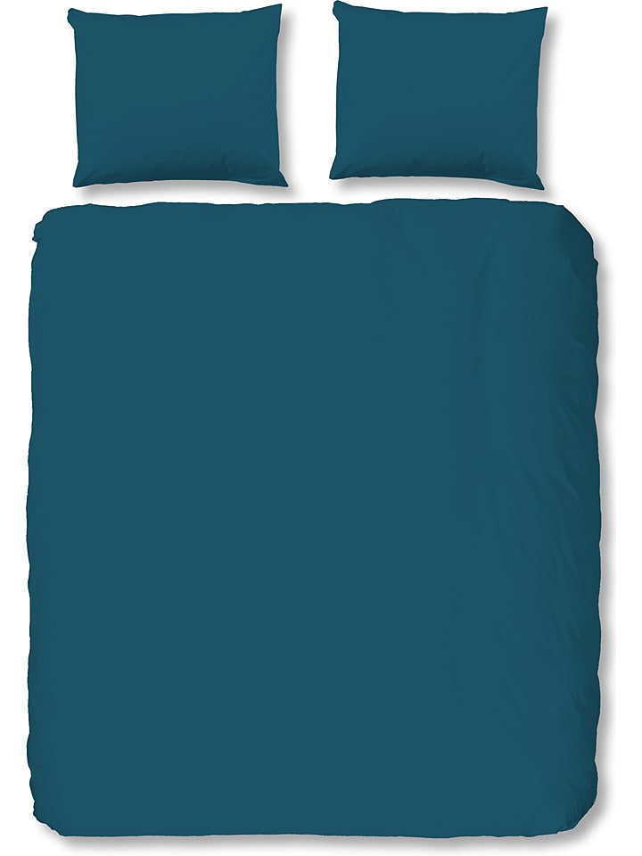 Hip Komplet pościeli satynowej w kolorze morskim rozmiar: 200x220 cm