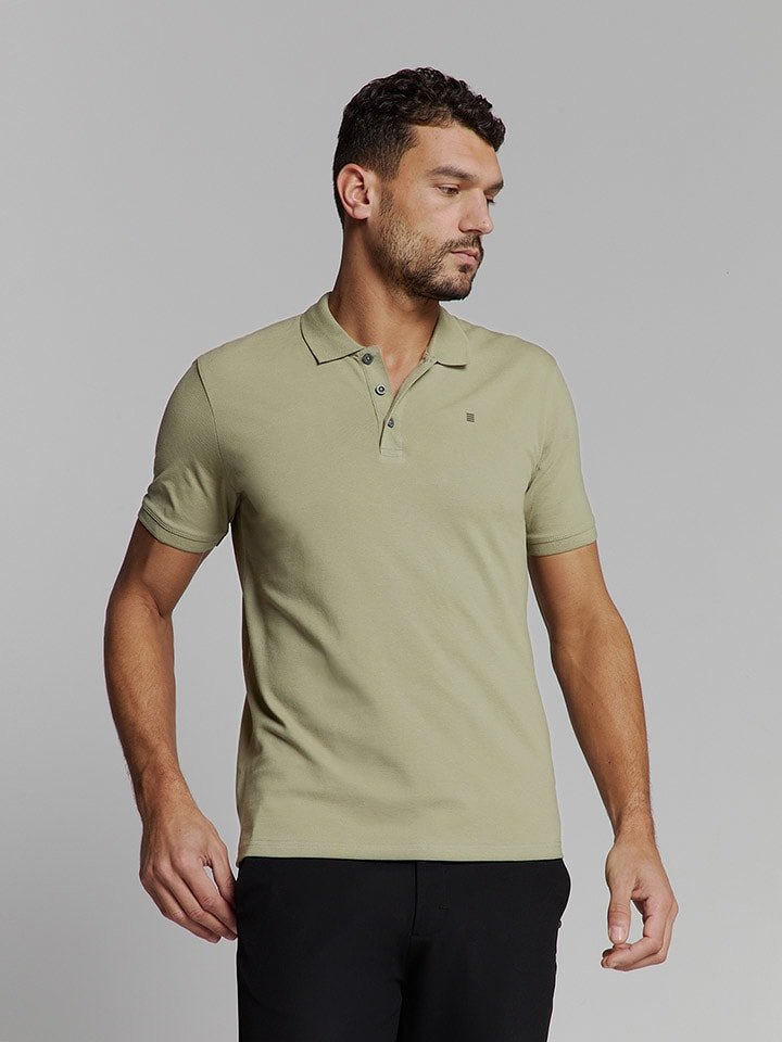 No Excess Koszulka polo w kolorze khaki rozmiar: 3XL