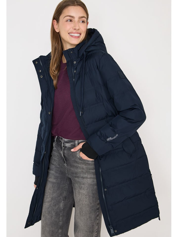 Cecil Płaszcz pikowany w kolorze granatowym rozmiar: L