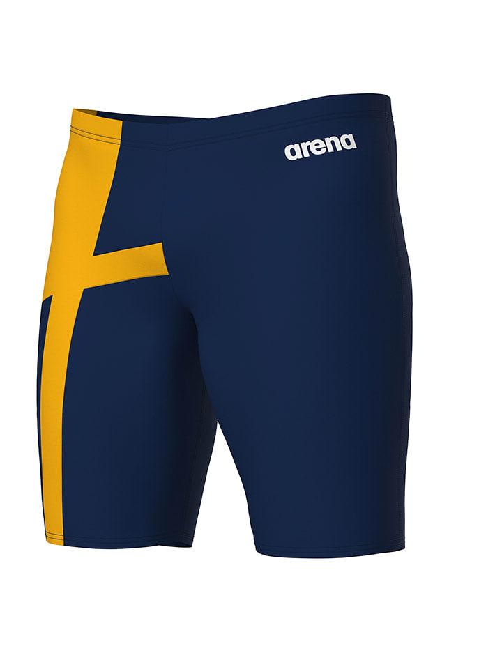 Arena Kąpielówki w kolorze żółto-granatowym rozmiar: 7