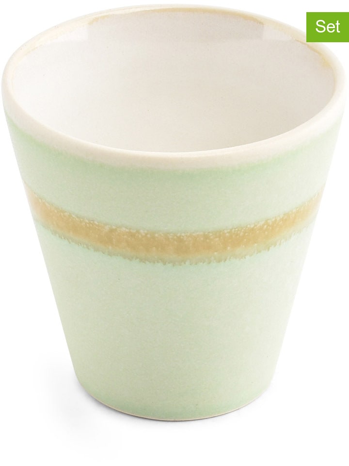 Salt and Pepper Kubki (4 szt.) "Flow" w kolorze zielonym - 180 ml rozmiar: onesize