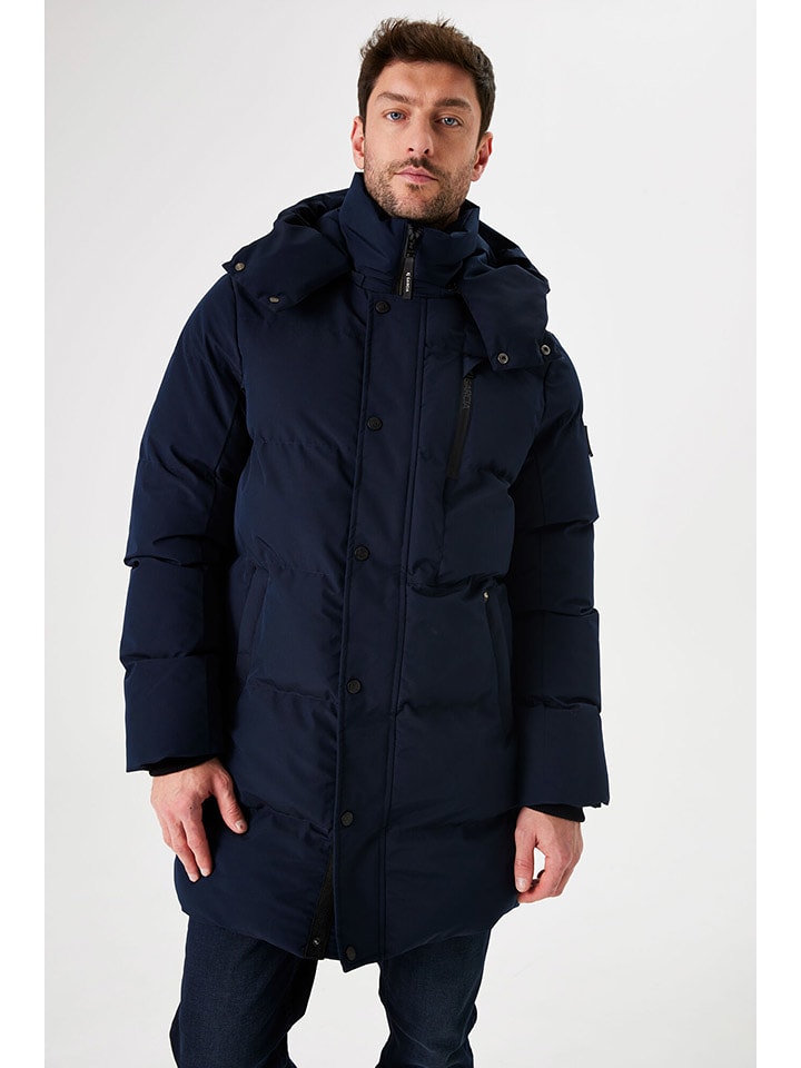 Garcia Płaszcz pikowany w kolorze granatowym rozmiar: S