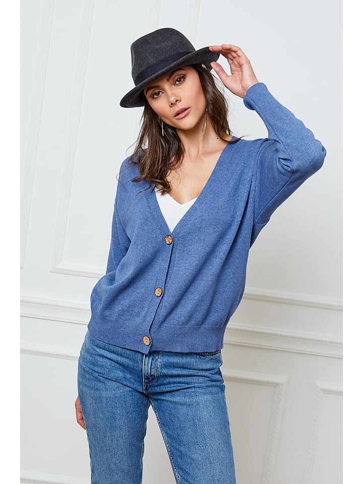 Joséfine Kardigan "Gino" w kolorze niebieskim rozmiar: S