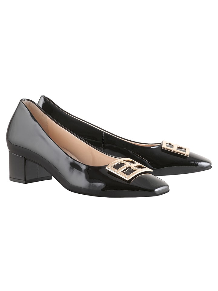 Högl Skórzane czółenka w kolorze czarnym rozmiar: 34,5