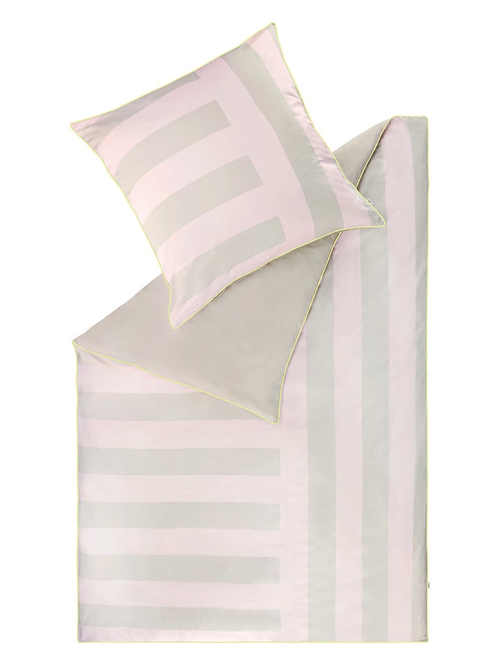 ESPRIT Komplet pościeli renforcé "Greta" w kolorze beżowo-jasnoróżowym rozmiar: 155x220 cm