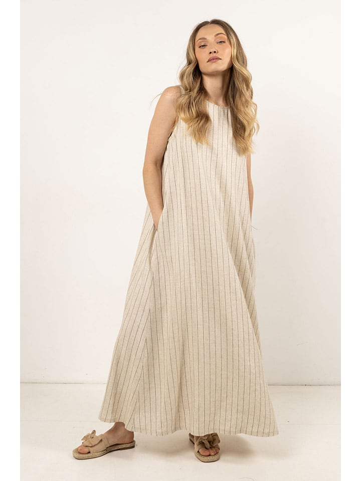 Awama Sukienka w kolorze beżowym rozmiar: L