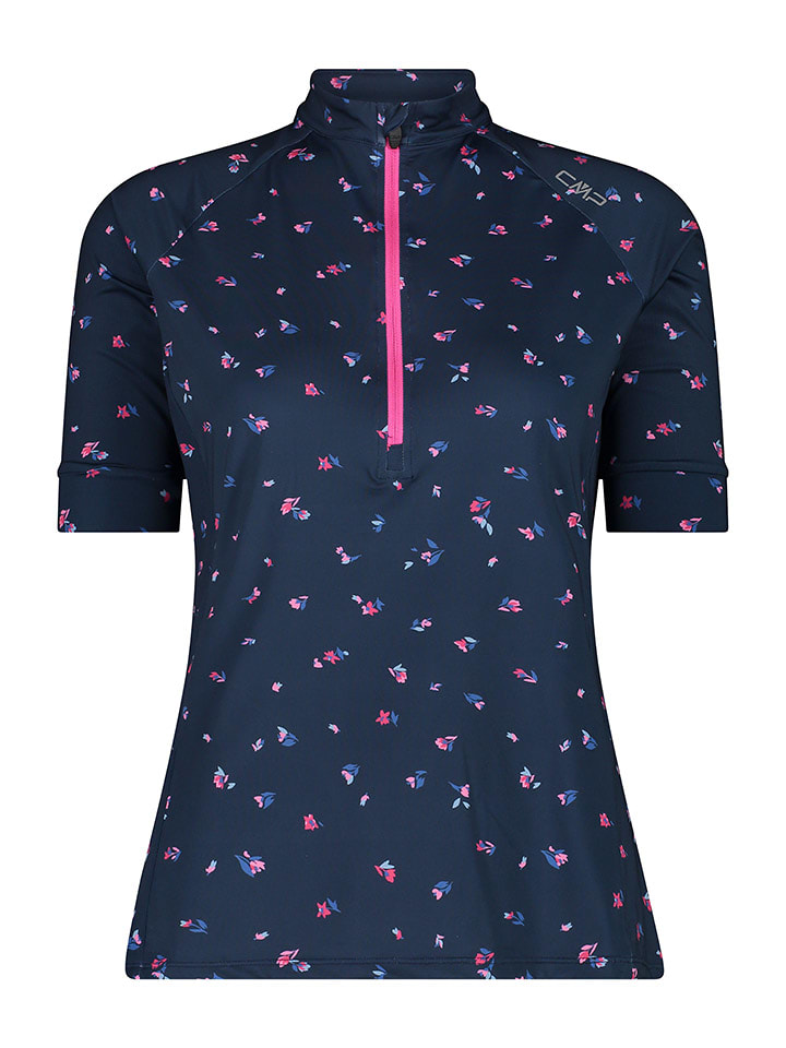 CMP Koszulka kolarska w kolorze granatowym rozmiar: 46