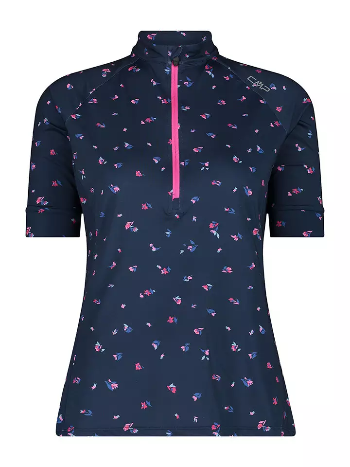 CMP Koszulka kolarska w kolorze granatowym rozmiar: 46