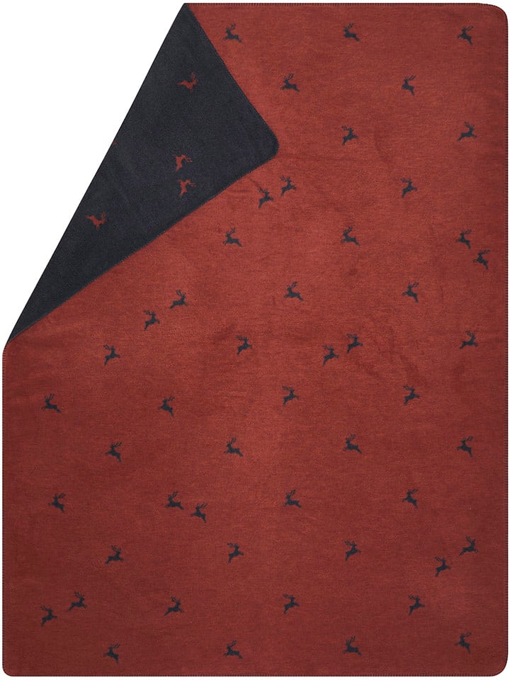 David Fussenegger Koc w kolorze czerwonym rozmiar: 200x150 cm