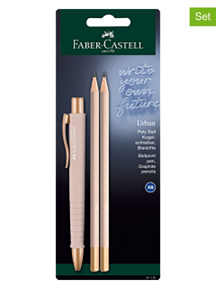 Faber-Castell 3-częściowy zestaw "Urban" w kolorze jasnoróżowym rozmiar: onesize