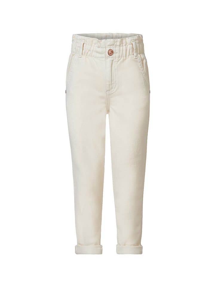 Noppies Dżinsy "Effingham" - Regular fit - w kolorze kremowym rozmiar: 128