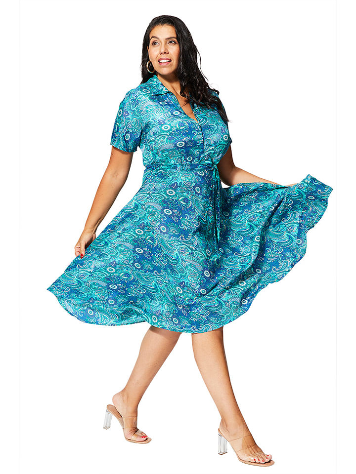 Aller Simplement Sukienka w kolorze niebieskim rozmiar: 46/48