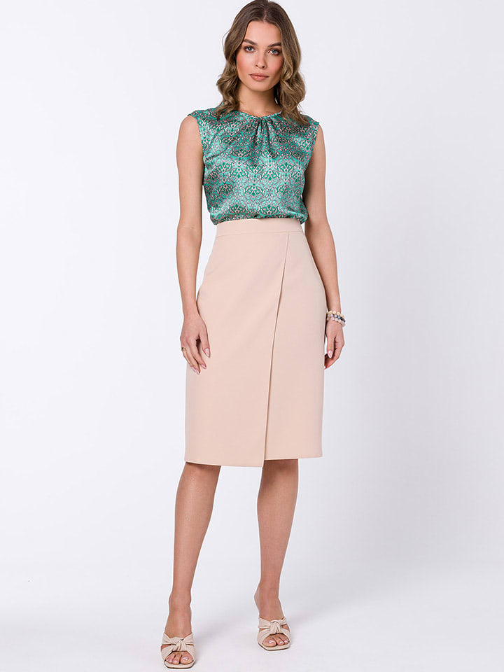 Stylove Spódnica w kolorze beżowym rozmiar: XL