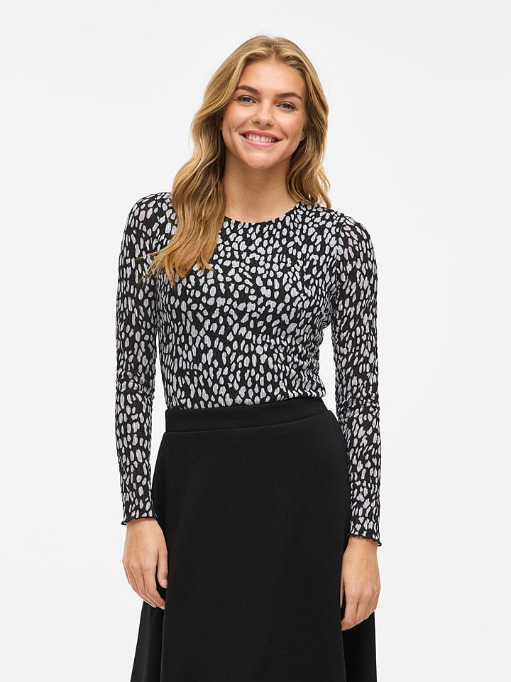 Vila Koszulka "Vilarine" w kolorze czarno-białym rozmiar: L