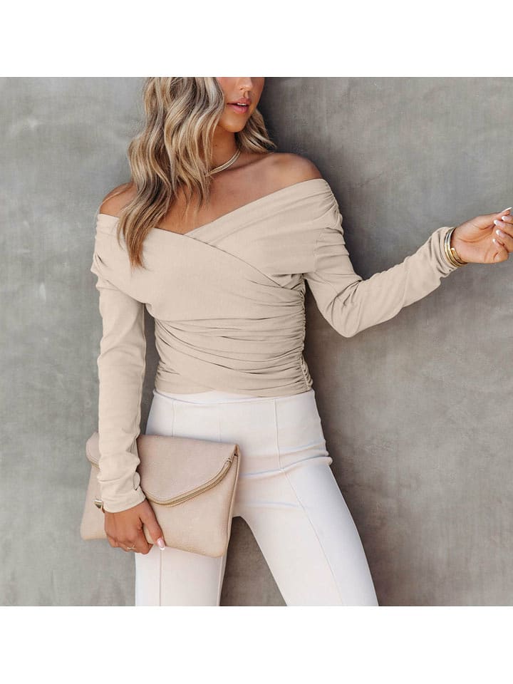 Milan Kiss Bluzka w kolorze kremowym rozmiar: L