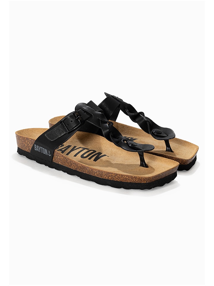 BAYTON Japonki "Huelva" w kolorze czarnym rozmiar: 39