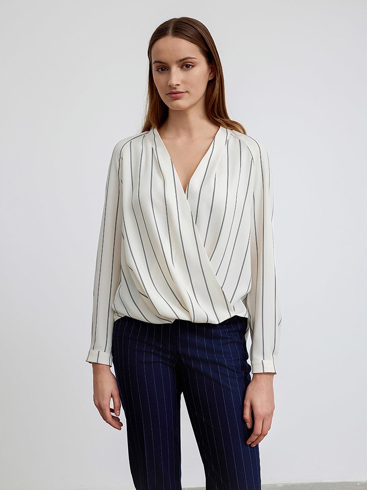 BGN Bluzka w kolorze kremowo-czarnym rozmiar: 40