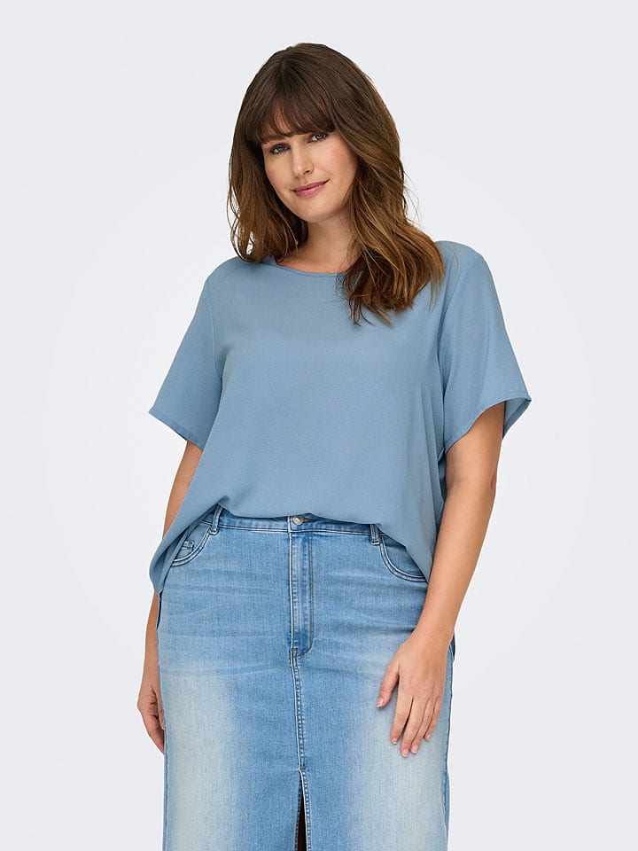 ONLY Carmakoma Bluzka w kolorze błękitnym rozmiar: 42