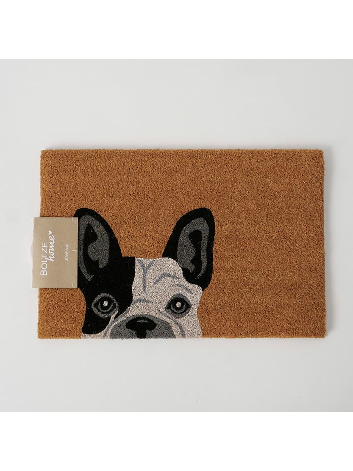 Boltze Wycieraczka w kolorze jasnobrązowo-czarnym z włókna kokosowego - 60 x 40 cm rozmiar: onesize