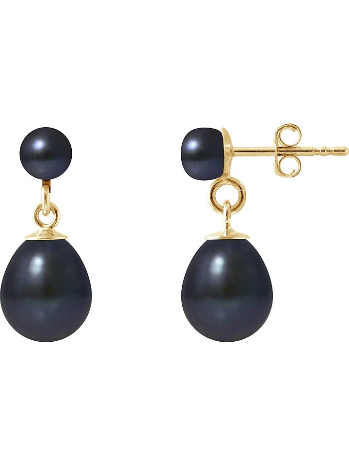 Mitzuko Złote kolczyki-wkrętki z perłami rozmiar: onesize