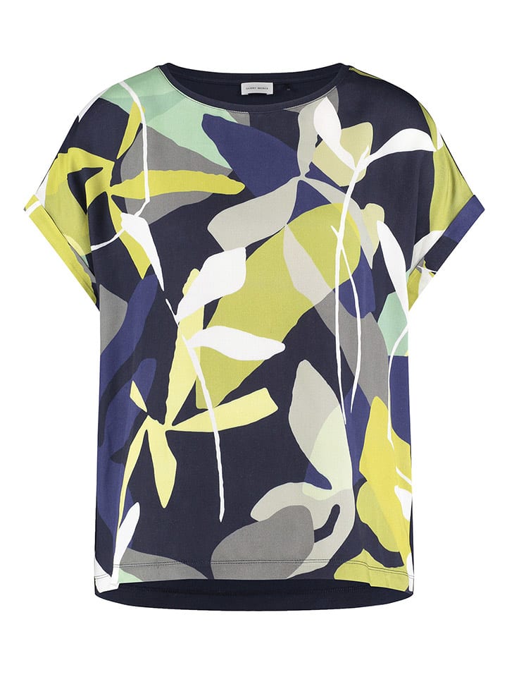 Gerry Weber Koszulka w kolorze granatowo-zielonym rozmiar: 38