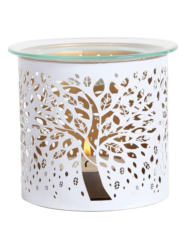 Woodbridge Kominek zapachowy "Tree of Life" w kolorze białym - wys. 10,5 x Ø 10,5 cm rozmiar: onesize