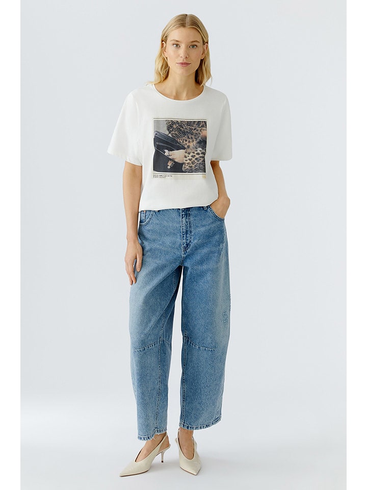 Oui Koszulka w kolorze białym rozmiar: 38