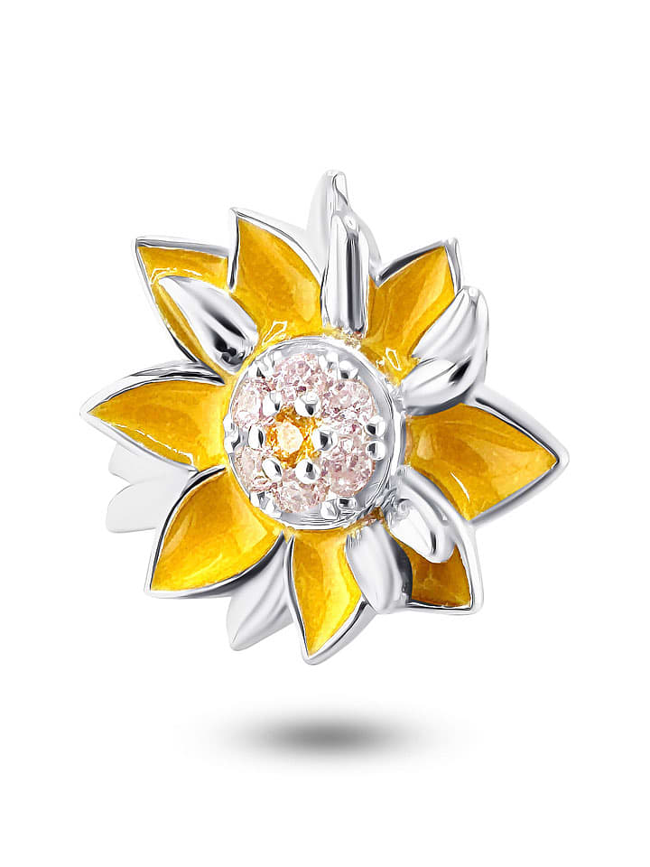 CHARM'S Srebrny charms z cyrkoniami rozmiar: onesize