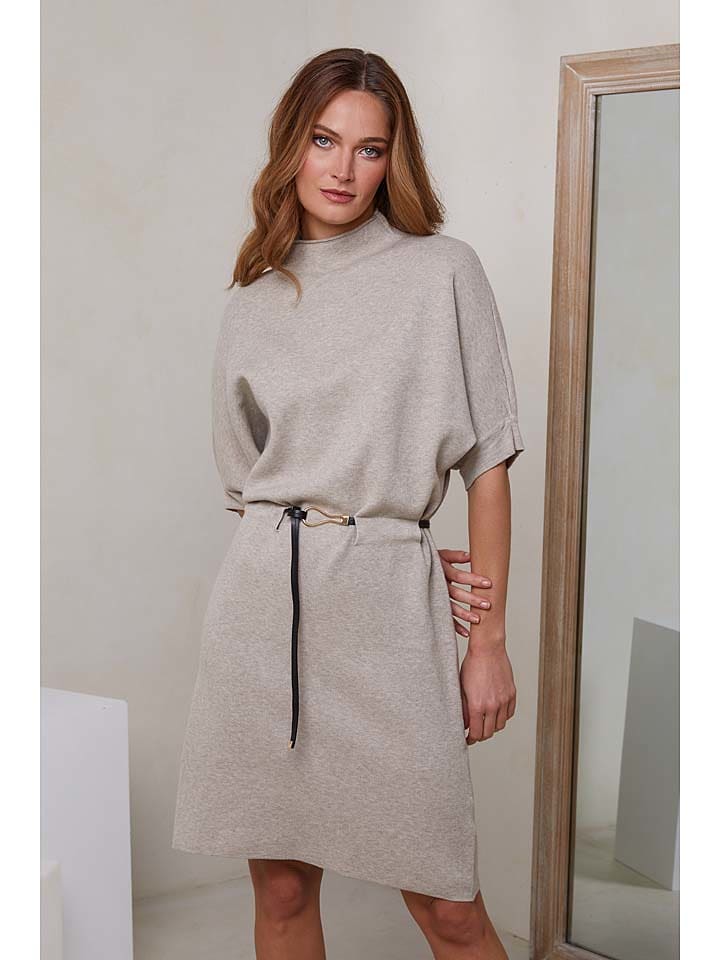 Joséfine Sukienka "Keem" w kolorze beżowym rozmiar: L