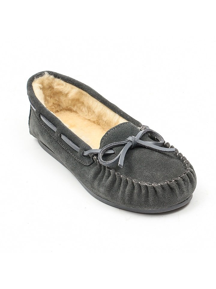 NICEBAY Skórzane mokasyny "Tauriel" w kolorze szarym rozmiar: 38
