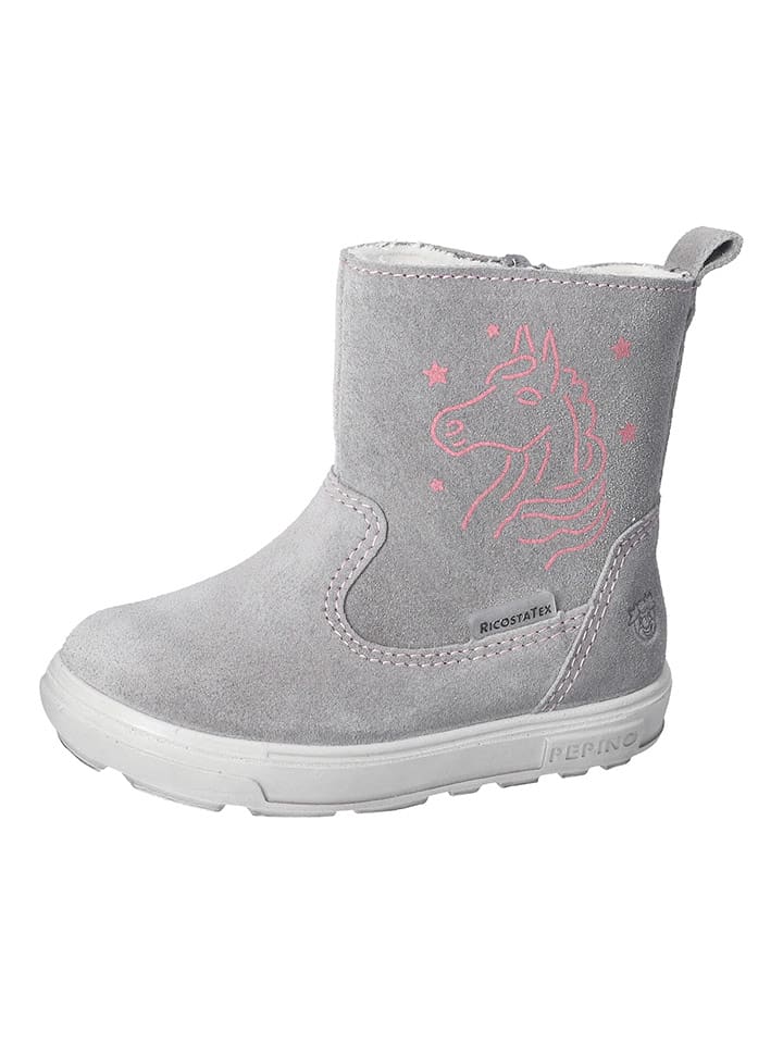 PEPINO Skórzane kozaki zimowe "Cosa-S" w kolorze szarym rozmiar: 23