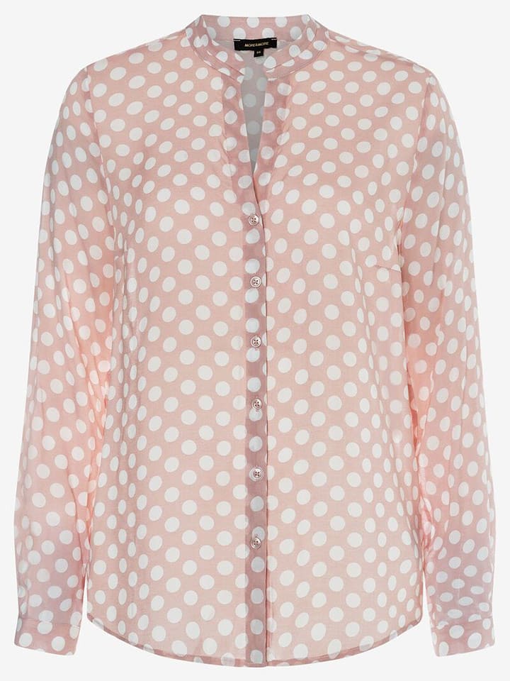 More & More Bluzka w kolorze jasnoróżowo-białym rozmiar: 42