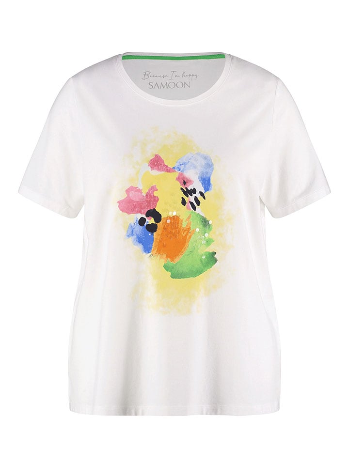 SAMOON Koszulka w kolorze białym rozmiar: 50