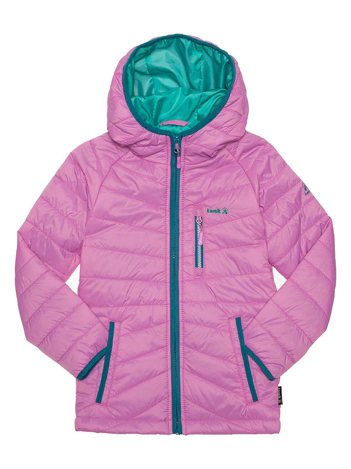 Kamik Całoroczna kurtka pikowana "Acacia" w kolorze jasnoróżowym rozmiar: 104