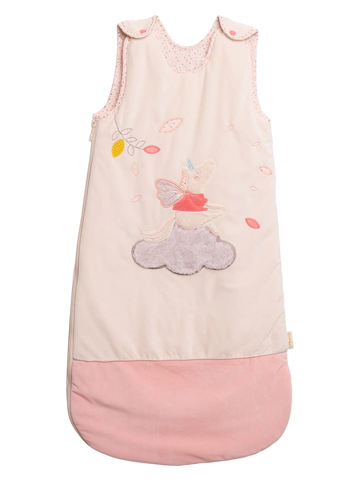 Moulin Roty Śpiworek w kolorze jasnoróżowym - 90 cm rozmiar: 90 cm