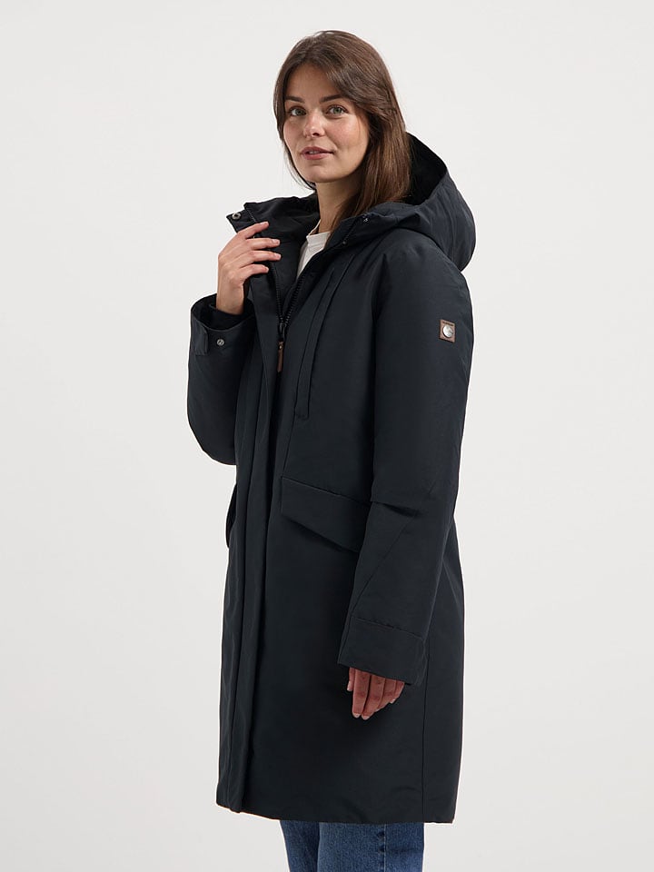 TRAVELIN' Płaszcz zimowy w kolorze antracytowo-czarnym rozmiar: XXL