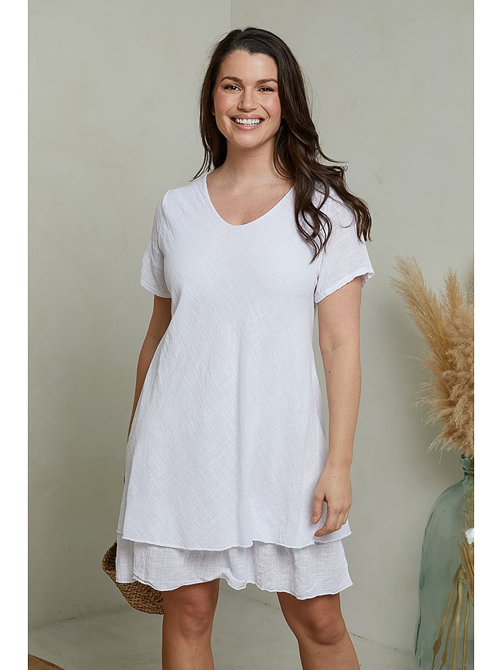 Curvy Lady Sukienka w kolorze białym rozmiar: 44/46