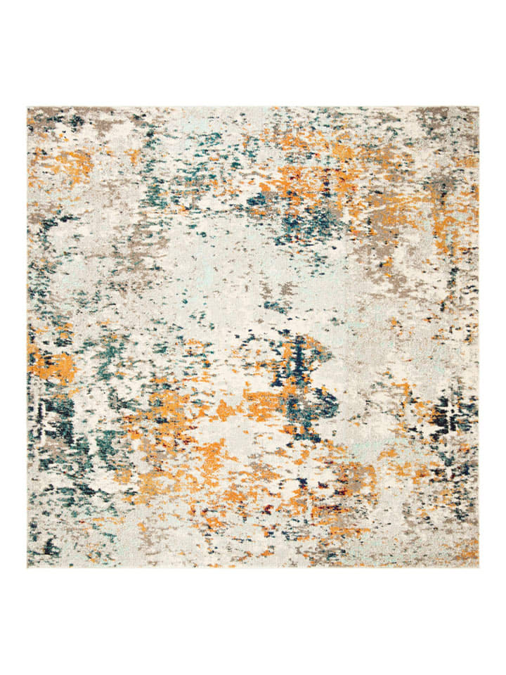 Safavieh Dywan "Madison" w kolorze pomarańczowo-niebiesko-kremowym rozmiar: 122x122 cm