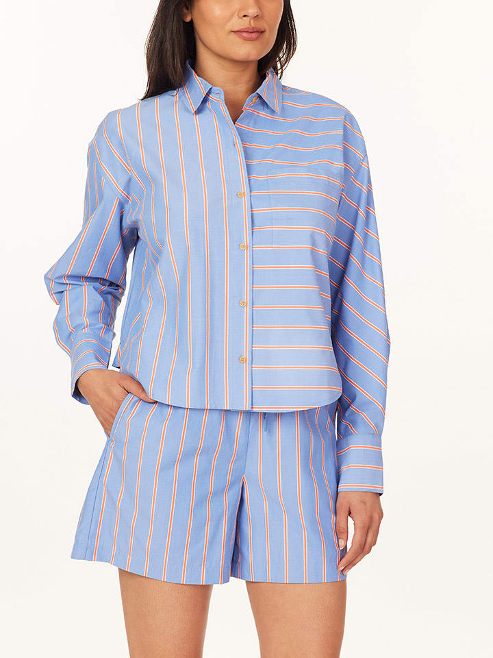 Scotch & Soda Koszula w kolorze niebiesko-pomarańczowym rozmiar: XL