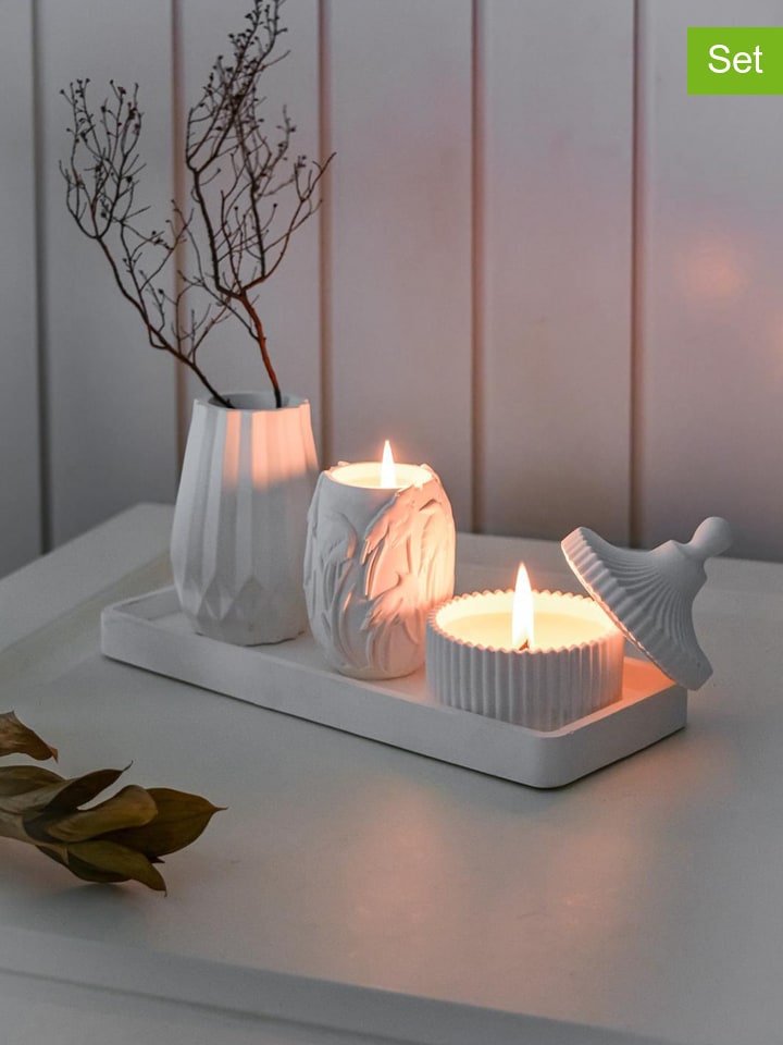 Lucky Bees 4-częściowy zestaw w kolorze białym rozmiar: onesize