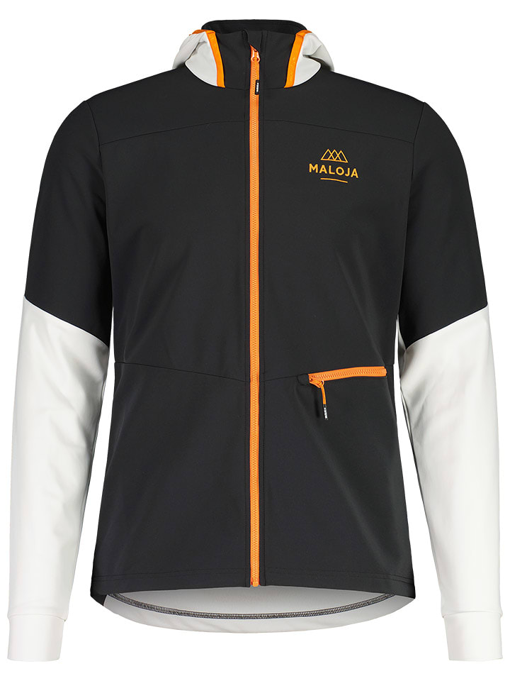 Maloja Kurtka hybrydowa "AuerhahnM" w kolorze czarno-białym rozmiar: S