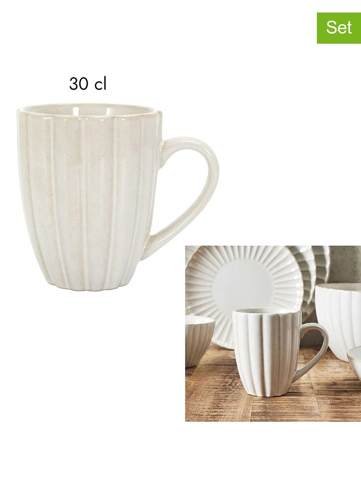 Make a Wish Kubki (2 szt.) w kolorze biało-beżowym - 300 ml rozmiar: onesize