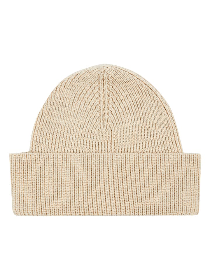 Lanerossi Wełniana czapka "Asia" w kolorze beżowym rozmiar: onesize